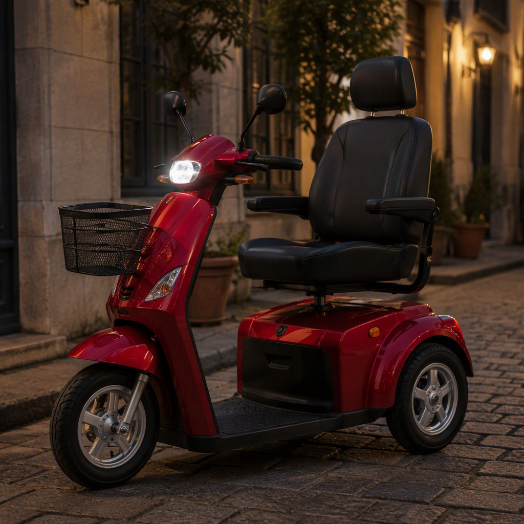 EBIKE electric scooter in dark showroom