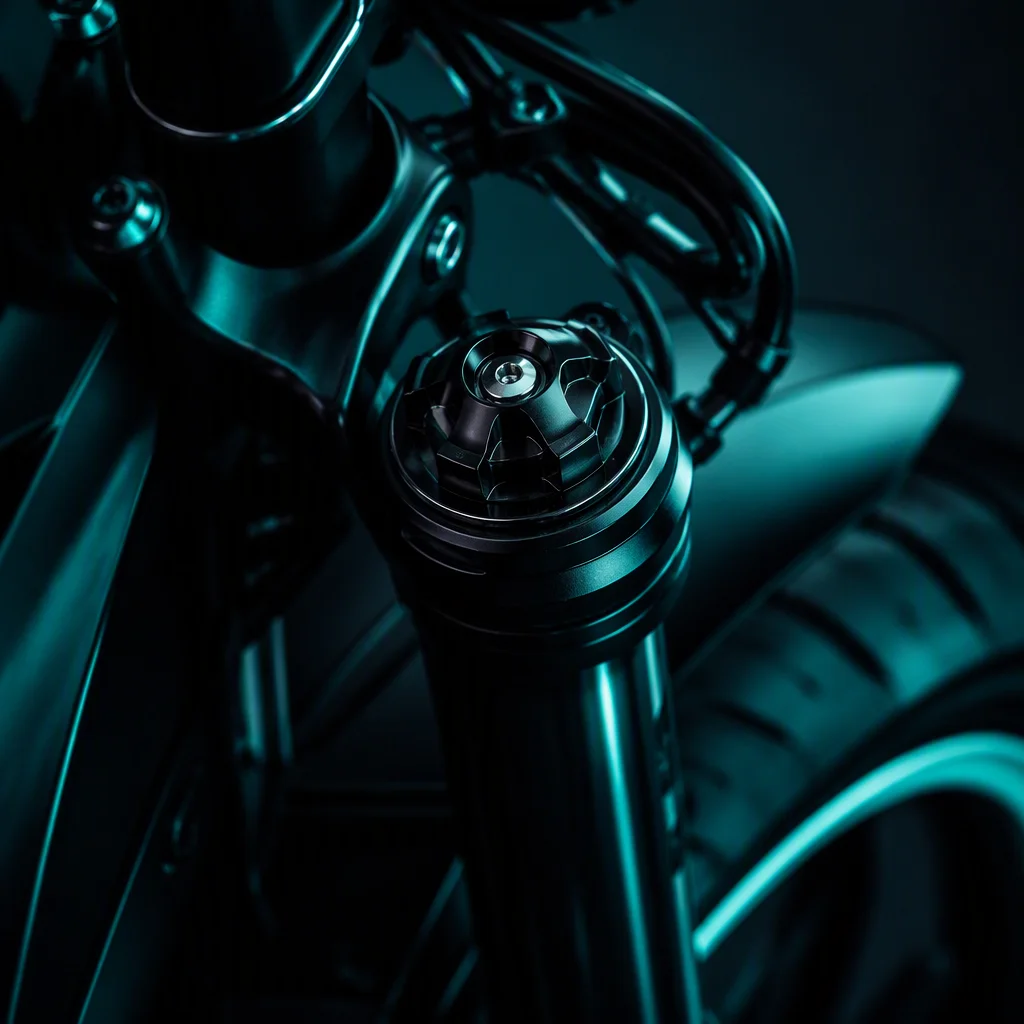 Close-up of Bafang M620 mid-drive motor unit and Shimano Deore 10-speed drivetrain with 11-42T cassette